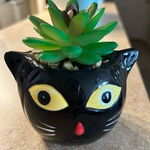 Cat 3.5” Mini Succulent Halloween Decor